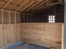 10x20 Run In Horse Barn with Tack Room